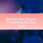 Behind the Scenes: Preparing for Our Tour