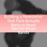 Building a Newsletter That Fans Actually Want to Read: Tips for Music Bands
