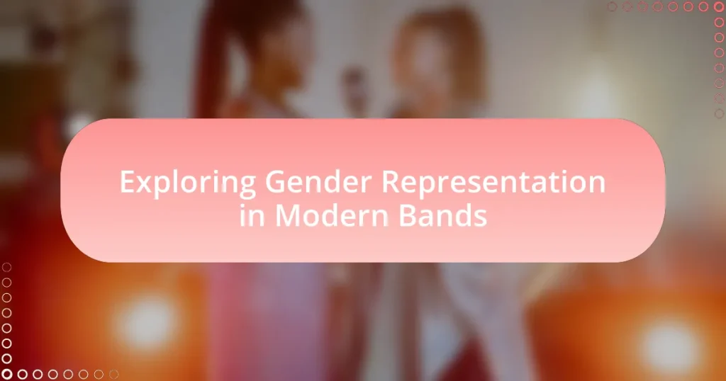 Exploring Gender Representation in Modern Bands