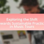 Exploring the Shift Towards Sustainable Practices in Music Tours