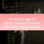 From Garage to Glory: Success Stories of Underrated Bands
