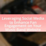 Leveraging Social Media to Enhance Fan Engagement on Your Music Band Website