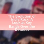 The Evolution of Indie Rock: A Look at Key Bands Over the Decades