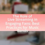 The Role of Live Streaming in Engaging Fans: Best Practices for Music Bands