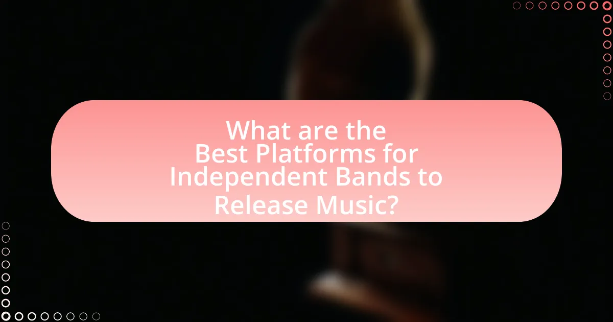 What are the Best Platforms for Independent Bands to Release Music?
