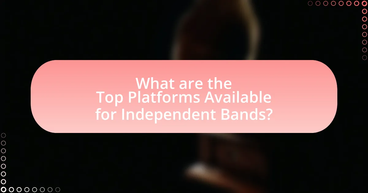 What are the Top Platforms Available for Independent Bands?